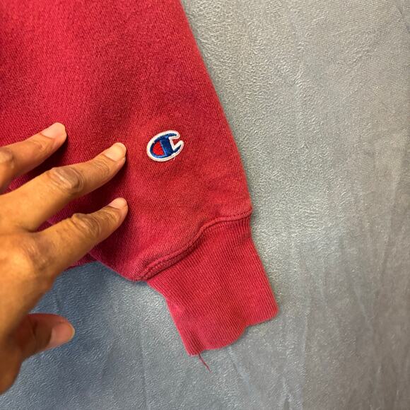 Vintage Champion Reverse Weave Hoodie Sweatshirt Mens Small Heavy-Duty Grunge - Picture 6 of 12